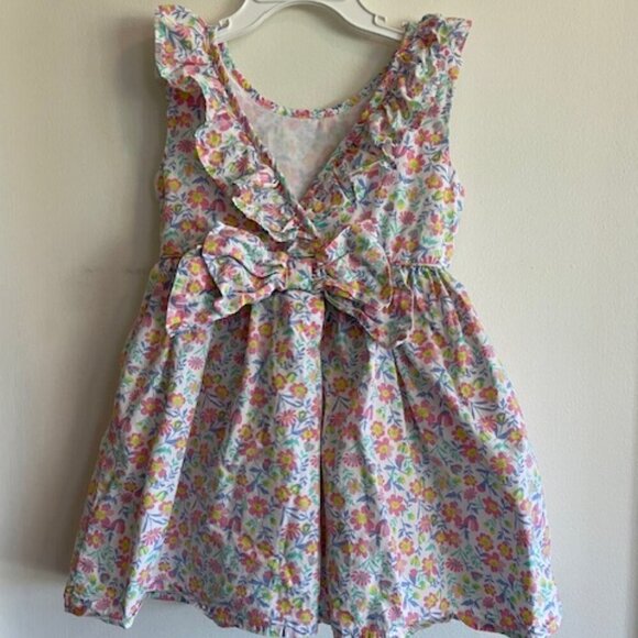 TOMMY BAHAMA Back Bow Sleeveless Lined Floral Sundress 2T - Picture 2 of 13